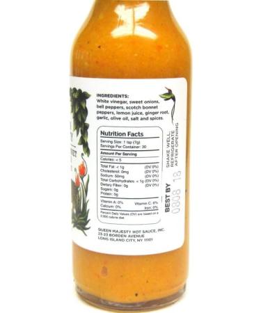 Queen Majesty Scotch Bonnet & Ginger Hot Sauce - Buy Online on SooperMarket.com