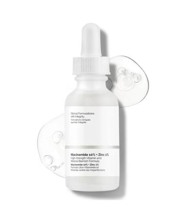 Niacinamide Serum 10% Niacinamide + 1% Zinc Skincare Serum Tackles Blemish Serum High-Strength Vitamin Minimize Pore Appearance Control Excess Oil and Redness Glowing Skin Hydrating Serum(30 ml)