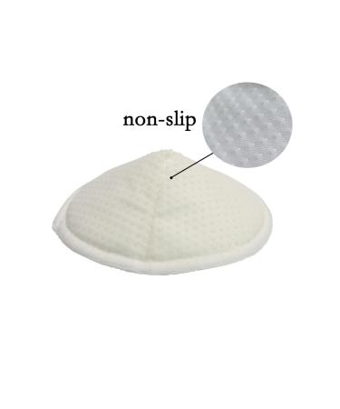 Organic Bamboo Nursing Pads | 10 Washable Ultra-Soft Leak-Proof Breastfeeding Pads | Comfortable & Breathable | Includes Wash Bag - Off White - Buy Online on SooperMarket.com