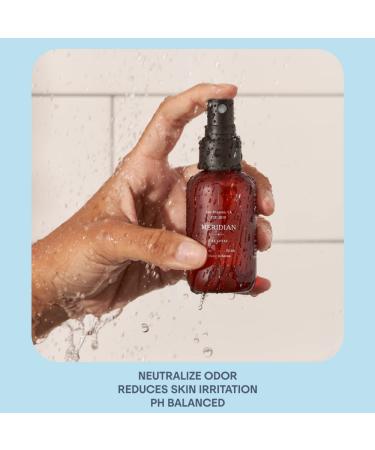 Meridian's Men's Waterproof Electric Below-The-Belt Trimmer Set with Spray (50mL) - Ceramic Blades, Sensitive Shave Tech (Onyx) - Buy Online on SooperMarket.com