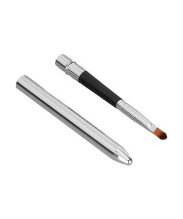2pcs Ergonomic Lip Brush Set Retractable & Easy Clean Aluminium Lipstick Brushes for Perfect Application - Buy Online on SooperMarket.com
