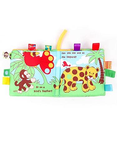 HanShe Baby Soft Cloth Book Set - High Contrast Crinkle Book 4 PCS for 0-6 Months | Educational Learning Toy for Infants | Fabric Baby Activity Book for Boys and Girls | Yellow - Buy Online on SooperMarket.com