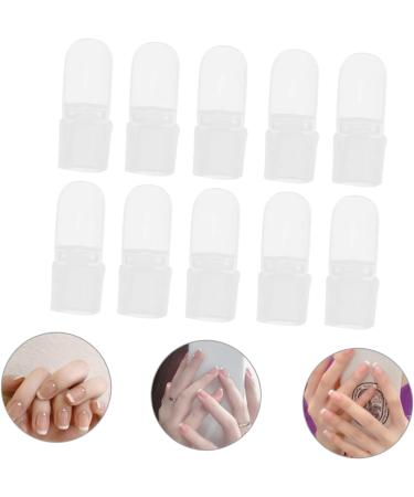 FRCOLOR 20pcs Nail Case Finger Nail Soakers Nail Paint Protector Polish Remover Wraps Nail Polish Soak off Nail Varnish Tip Nail Polish Protector Gelt Spar Varnish Plastic Manicure Barrier - Buy Online on SooperMarket.com