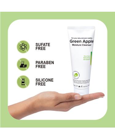 Buy Foaming Facial Cleanser with Hyaluronic Acid - Green Apple Daily Face Wash 150ml | International Shipping - Buy Online on SooperMarket.com