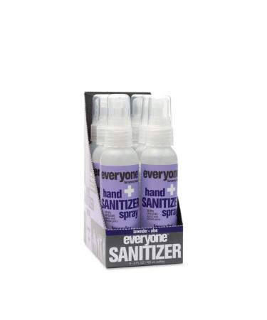 Everyone for Every Body Hand Sanitizer Spray 2 Ounce 6 Count Lavender and Aloe 12 Fl Oz