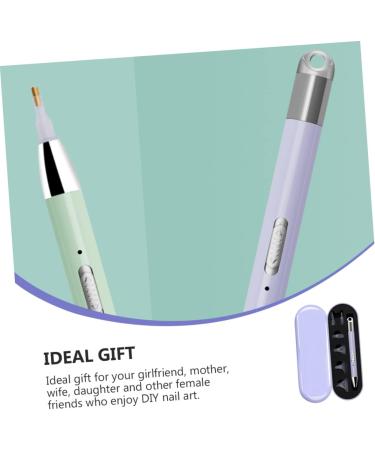 Healeved 3 Boxes Nail Art Glow Drill Pen Diy Pen Nail Drill Point Pen Diamond Applicator Pen Manicure Drawing Pen Decorating Tools Crystal Cosmetic Purple Plastic Electrical Tools - Buy Online on SooperMarket.com