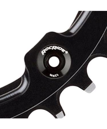 RocRide Single Chainring Bolts Pack of 5 - Black Aluminum or Steel - Buy Online on SooperMarket.com
