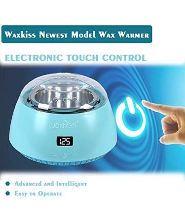 Waxkiss Electric Hot Wax Warmer Machine - Touch Control Display, Teal Green - Hair Removal Wax Heater for Hard Wax Melting - Buy Online on SooperMarket.com