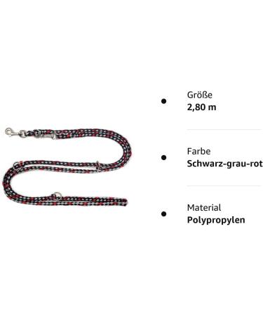 Dogeline Double Leash for Medium Dogs (up to 45kg) - 39 Colors 2.80m Sturdy Design | Ideal Practice Leash - Buy Online on SooperMarket.com