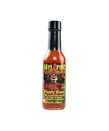 Hellfire Hot Sauce Fiery Fool - The Hottest Sauce in The Universe Without Extract