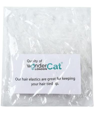 700 Clear Small Elastic Hair Bands - Hair Elastics for Styling - Pack of 700 - Buy Online on SooperMarket.com