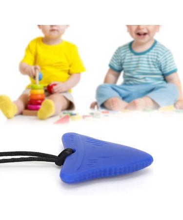 Food Grade Silicone Chew Necklace for Boys and Girls - Cute Teething Pendant Toy (Blue) - Buy Online on SooperMarket.com