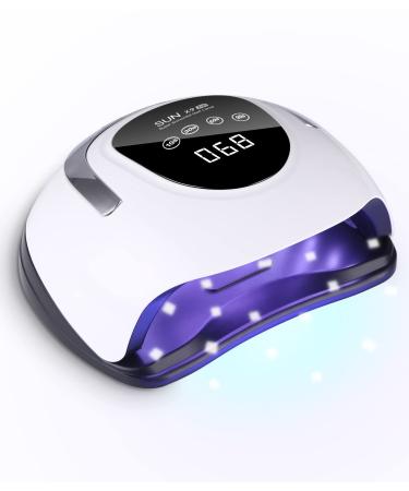 220W nail dryer nail lamp led/uv lamp for nails nail lamp 57 LED light 10/30/60/99S Timer infrared sensor LCD display nail tools for fingernail and toenail suitable for all gel white