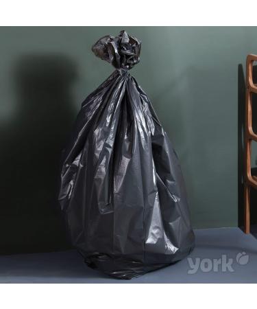 York 35L Black Garbage Bags - Extra Strong Trash Bags (1 Roll of 15) | Durable & Large Waste Bags for Heavy-Duty Use - Buy Online on SooperMarket.com
