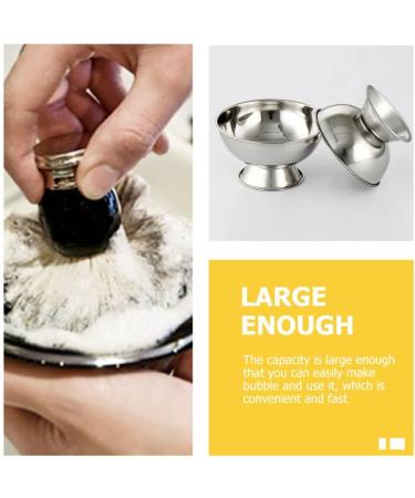 Premium Tall Metal Shaving Bowl for Men | Reusable Shaving Accessory & Soap Cup | Perfect Shaving Supplies - Buy Online on SooperMarket.com