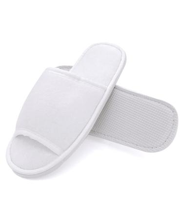 Jomix guests slippers 2 pair of guest shoes set unisex washable terry lip frote bathing shoes travel hotel slippers rusty festivals 38/39 EU X-Schmal 02 white small 2 number