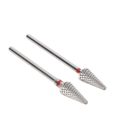 Nail Tapered Drill Bit Professional Fast Removing Tungsten Steel Manicure Drill Bits for Exfoliating Polishing