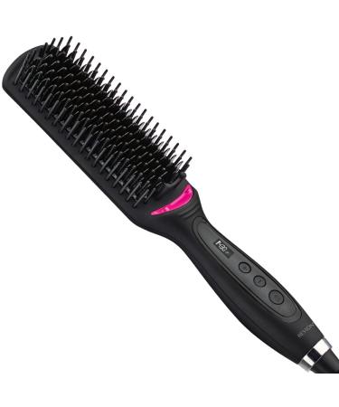 REVLON Hair Straightening Heated Styling Brush, 4-1/2 inch