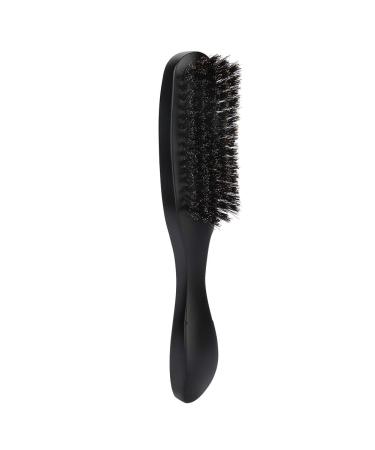 Beard brush for men soft bristles beard styling brush curved hairbrush with a long handle mustache brush made of wood hair cleaning brush for the home salon