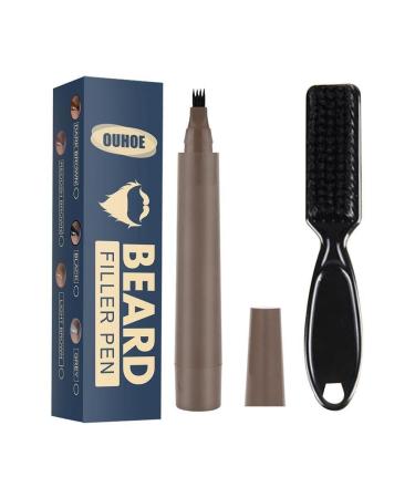 Lutiore men's beard growth pencil hair extension mustache repair shape styling hair amplifier re -growing be w2u3 kit pen loss shape care