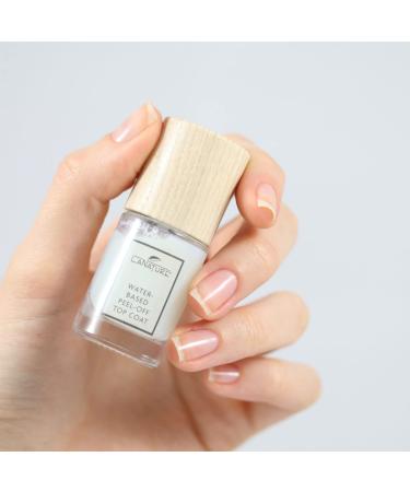 LaNature Vegan Water-Based Nail Polish | Peel-Off Transparent Top Coat 10 ml - Eco-Friendly & Cruelty-Free - Buy Online on SooperMarket.com