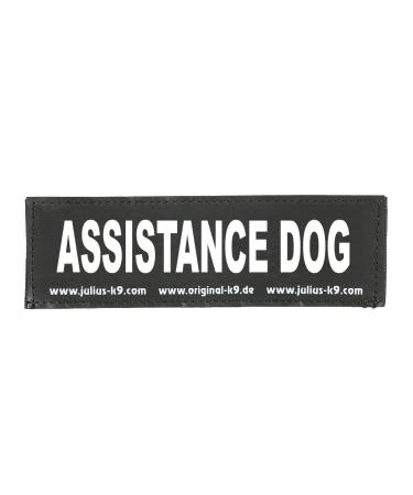Interchangeable Patches 1 pair ASSISTANCE DOG Size: Large Black