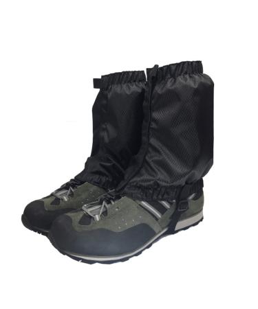 VORCOOL 1 Pair Snow Gaiters Lightweight Waterproof Ankle Gaiters for Outdoor Hiking Climbing (Black)