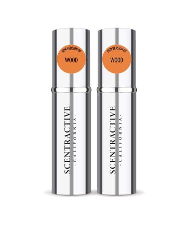 CA Perfume Impression of Emra Wood For Women & Men Fragrance Concentrated Long Lasting Eau de Parfum Spray Refillable Glass Atomizer Bottle 0.17 Fl Oz/5ml-X2 EMRA WOOD 0.34 Fl Oz (Pack of 1)