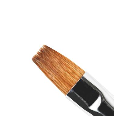 Emmi Nail Gel Brush Size 6 | 100% Real Hair for Gel Nails | Acetone Protected | Transparent Acrylic Stem & Narrow Tip for UV & LED Gel - Buy Online on SooperMarket.com