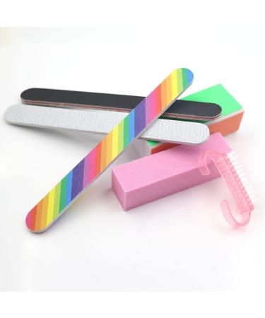 Dajidafu Nail Files Buffer Professional Pedicure Remover Smooth Cleaning Brush Set Accessories Manicure Tool Kit Salon Using - Buy Online on SooperMarket.com