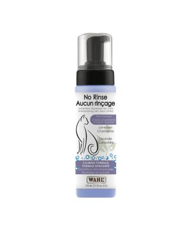 Wahl Canada No Rinse Shampoo for Cats Calming Formula Shampoo in Lavender Chamomile Freshens and Conditions the Coat Waterless Shampoo Foam Dispenser 210ml model 58300