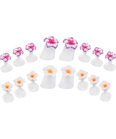 FRCOLOR Silicone Flower Toe Separator Spacers - 2 Boxes Manicure Toe Stretchers for Women Men - Reusable Toenail Cushions Style 2 - Buy Online on SooperMarket.com