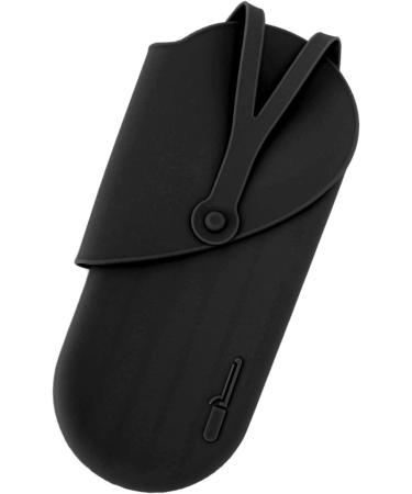 Portable Silicone Heat Resistant Mat & Pouch for Hair Styling Tools - Curling Iron & Straightener Cushion (Black) - International Shipping - Buy Online on SooperMarket.com