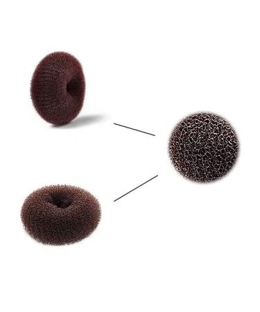 Buy Dilisen Extra Small Hair Knot Manufacturers for Kids | 6 PCs Chignon Hair Donut Sock Bun Shape Mini Dark Brown Donut Shaper for Short & Thin Hair - 2.4 Inches - Buy Online on SooperMarket.com