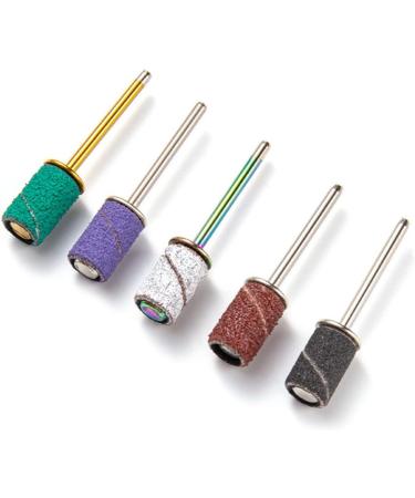PLAFOPE 1 Set Nail Polish Set Nail Grinding Sanding Bits for Nail Drill Nail Tools Nail Polishing Band Sanding Bands for Nail Mandrel Bit for Nails Nail Bits Manicure Polishing Tape Alloy - Buy Online on SooperMarket.com