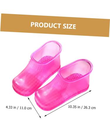 FOYTOKI 1 Pair Foot Bath Shoes Foot Spa Foot Container for Bathing Ankle Home Foot Bath Container Foot Soaking Tub Foot Soak Shoes Bath Tubs Foot Washing Shoes Take a Bath Pvc Bracket Man 26.3x11cm Rosy - Buy Online on SooperMarket.com