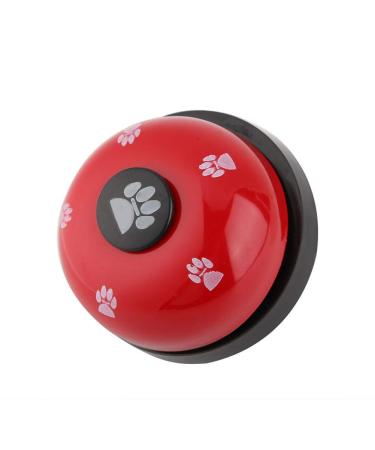 Smandy door bell for dogs dog door bells Training bells for pets training potty bells dog bells dog door bell and press Bell for communication cleanliness training (red)