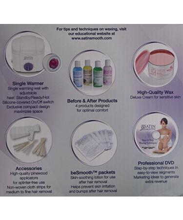 SATIN SMOOTH Professional Single Wax Warmer Kit - 48 Piece Set | Best Waxing Solution - Buy Online on SooperMarket.com