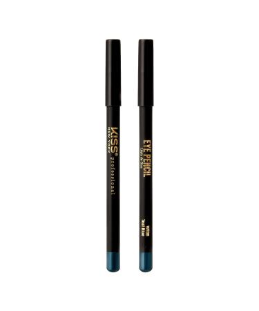 kiss new york Professional Slim Eye Pencil | Creamy Soft Eyeliner in Teal Blue | Long-Lasting Water-Resistant Formula for Natural Eye Makeup - Buy Online on SooperMarket.com
