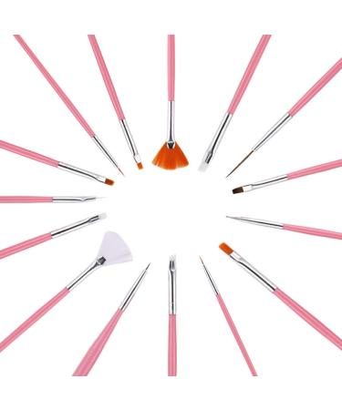 15 PCS Hanyousheng Nail Art Brush Set - Acrylic & Detail Brushes for Professional Nail Design - Ideal for Salon & Home Use - Buy Online on SooperMarket.com