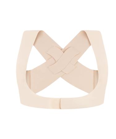 Back Brace Support Adjustable Support Adhesive Back Corrector Body Shaping Back Straightener with All-Round Support for Leisure Working Driving School M