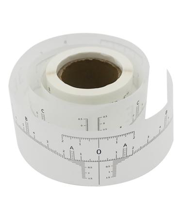 Hemoton 1 Roll Disposable Ruler Eyebrow Microblading Ruler Scale White Eyebrow Card Paper Woman
