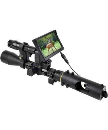 Nabila Night Vision Scope for riflescope,850nm IR,5" Portable Display Screen,for Riflescope at Night Hunting