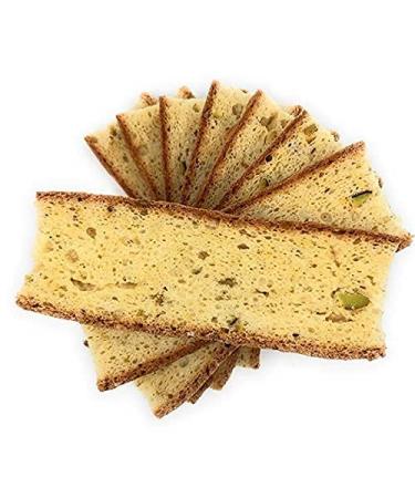 Dijas Natural Foods Fat Free Biscotti Cookie - Pistachio Flavor | All Natural & Preservative Free Ingredients | Low Calorie Snack (12 oz) - Buy Online on SooperMarket.com