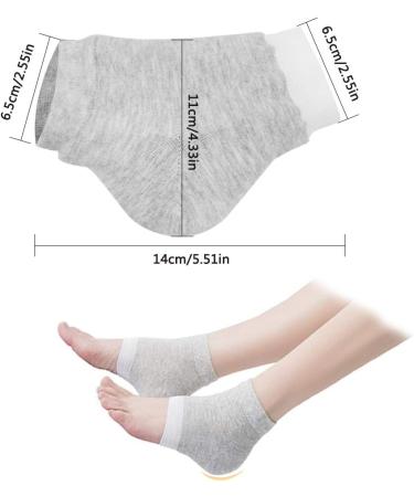 Buy 4 Pairs of Moisturizing Heel Socks - Sourceton Open Toe & Toless Cooling Gel Heel Repair Socks for Women | International Shipping - Buy Online on SooperMarket.com