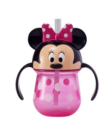 The First Years Disney Minnie Mouse Trainer Straw Cup - Disney Toddler Cups with Straw - 9 Months and Up - 7 Oz Minnie Mouse 1 Count Character Cup