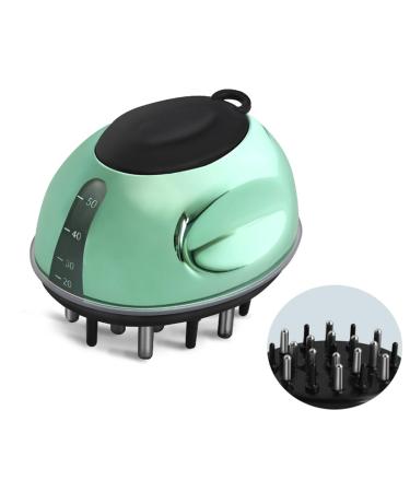 MEGZIHXN Hair Oil Applicator Bottle with Scalp Massager - Root Comb Applicator Bottle for Better Not Younger Hair Products (Mint Green)