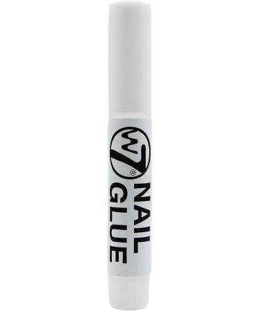 W7 Glamorous Nails - Salon Professional False Nails At Home - Glue Adhesive Included - Square Oval Shape - Jet Black - Buy Online on SooperMarket.com