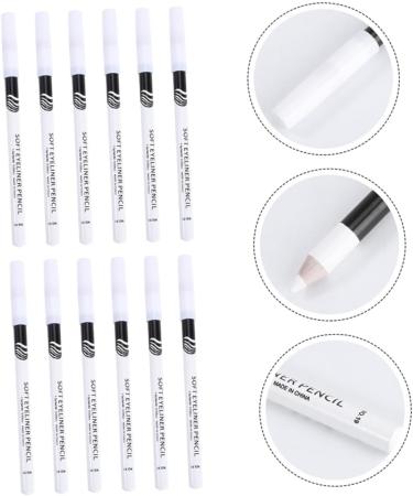 PLAFOPE 72 Pcs Eyeliner Pencil Hair Braiding Sponge Eye Line Drawing Tool Eye Line Pencils Wooden Pole White - Buy Online on SooperMarket.com