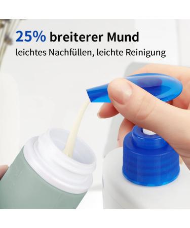 4-Pack 100ml Silicone Travel Bottles Set - Leak-Proof Refillable BPA-Free - Ideal for Cosmetics & Shampoo - TSA Approved - Gray White Blue Green - Buy Online on SooperMarket.com